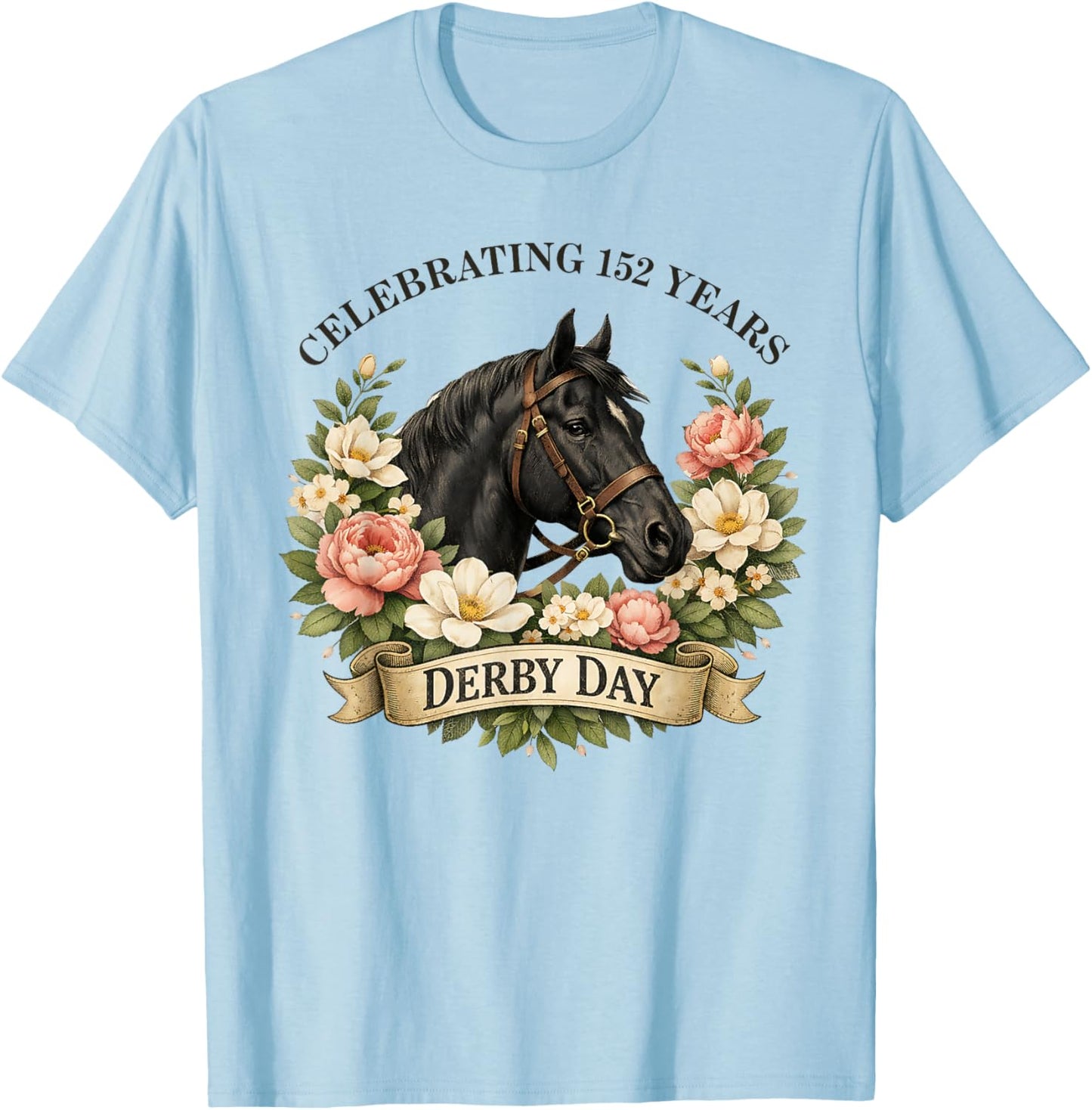 Celebrating 152 Years KY Derby Day Men Vintage T-Shirt - T-Shirt | Light Blue