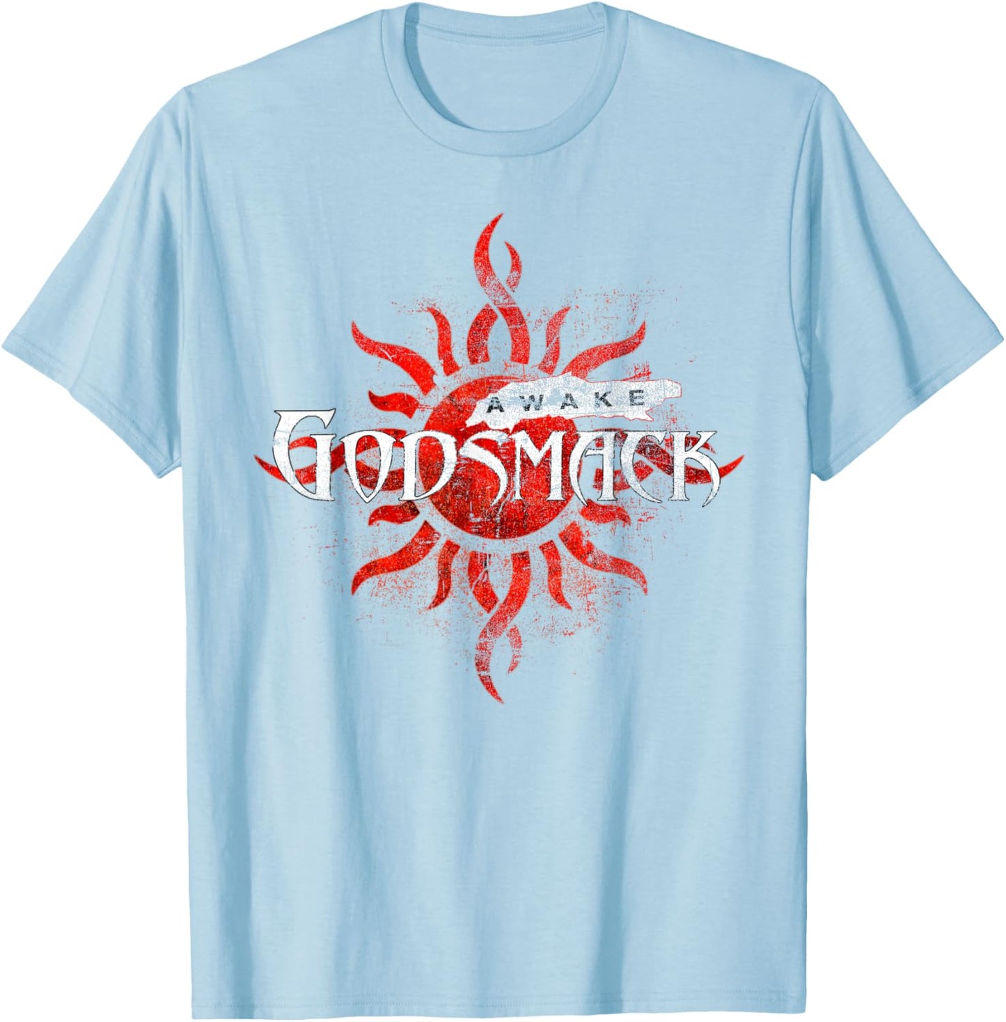 Godsmack Awake Sun 25th On White T-Shirt - T-Shirt | Light Blue