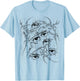 Grunge Eys y2k Goth Alt Sigilism Vintage Graphic T-Shirt - T-Shirt | Light Blue