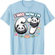 I was 6 Now I'm 7 Funny 6 7 Six Seven Meme Panda Birthday T-Shirt - T-Shirt | Light Blue
