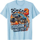 Birthday Monster Truck 3 Year Old Boys 3rd Party Born 2023 T-Shirt - T-Shirt | Light Blue