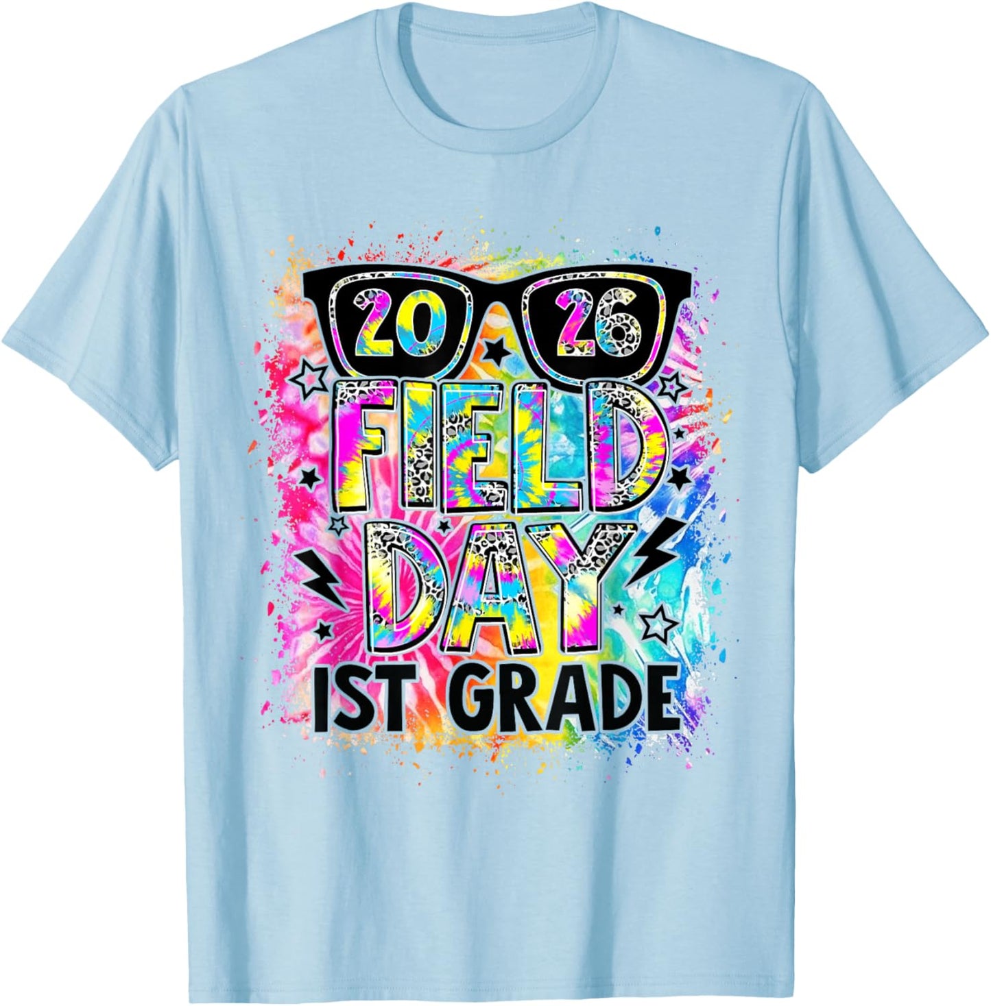 Field Day 2026 1st Grade Field Day Fun Day Teacher Kids T-Shirt - T-Shirt | Light Blue