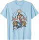 Trendy Apparel La Sirena Celestial Mermaid Bohemian Style T-Shirt - T-Shirt | Light Blue