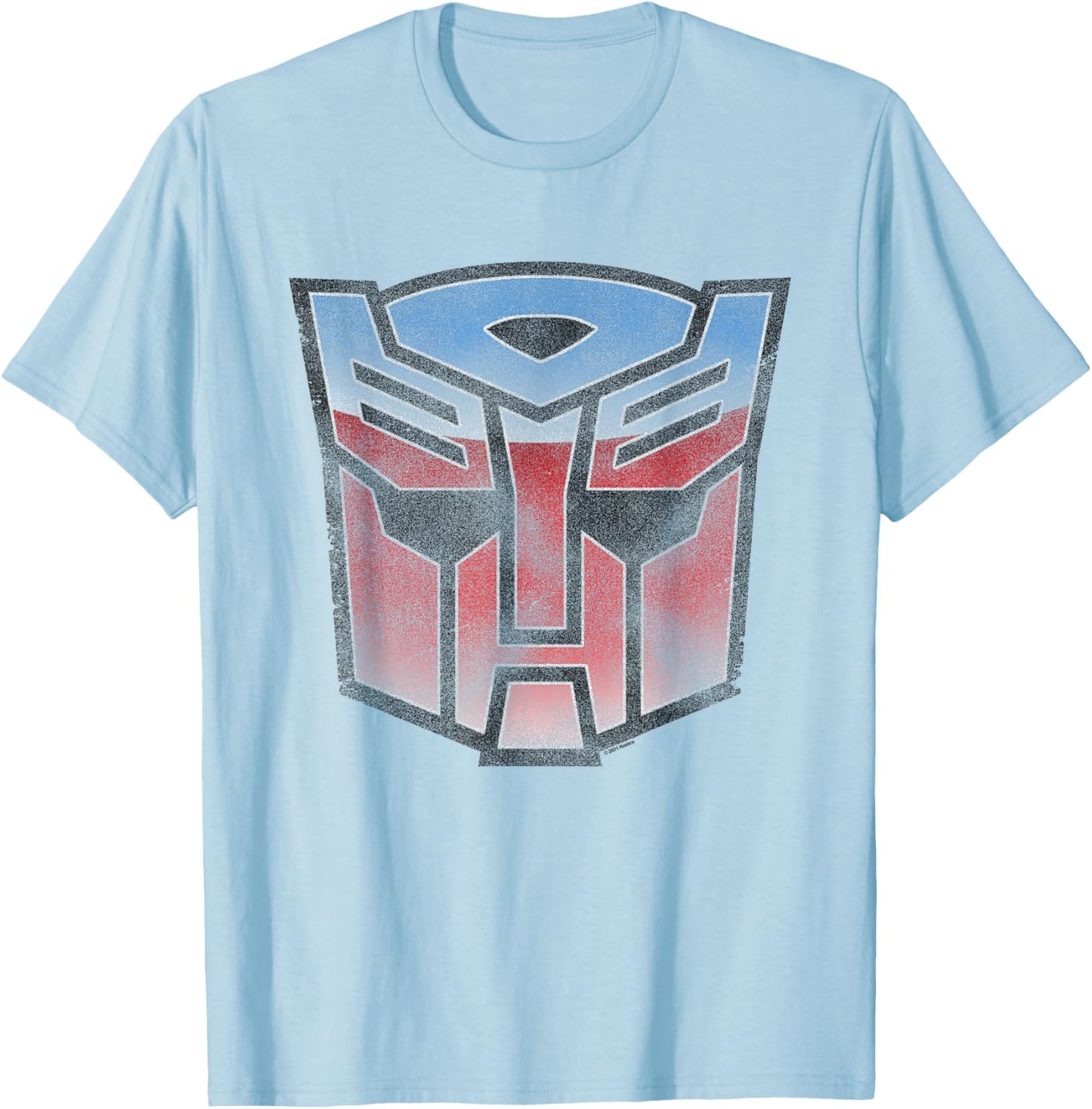 Transformers Distressed Autobot Sigil T-Shirt - T-Shirt | Light Blue
