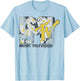 MTV Classic Distressed Logo Filled with Daisy Pattern T-Shirt - T-Shirt | Light Blue