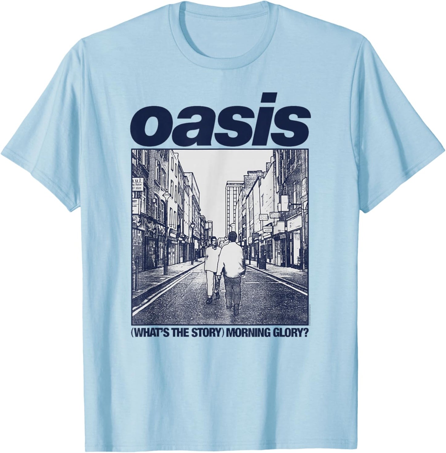 Oasis Amazon Exclusive WTSMG in Grey T-Shirt - T-Shirt | Light Blue