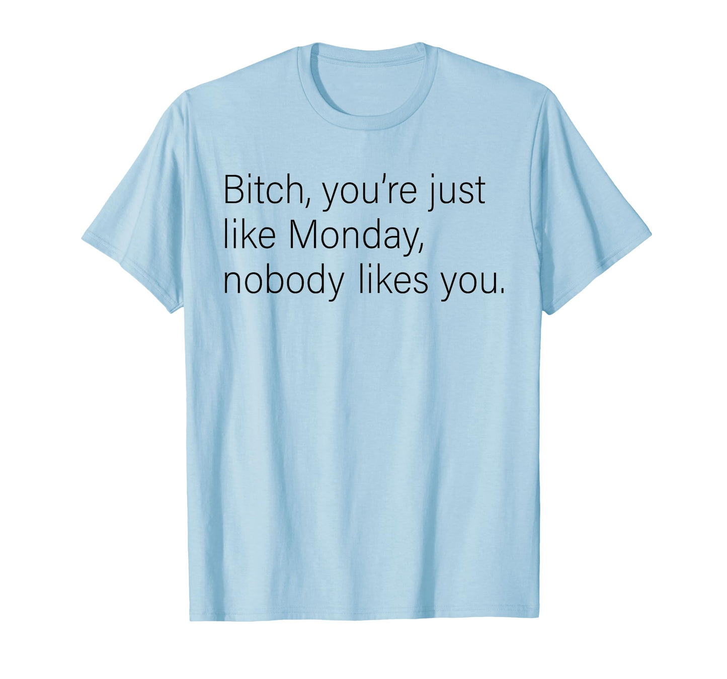 Bitch You're Just Like Monday Nobody Likes You Funny Saying T-Shirt