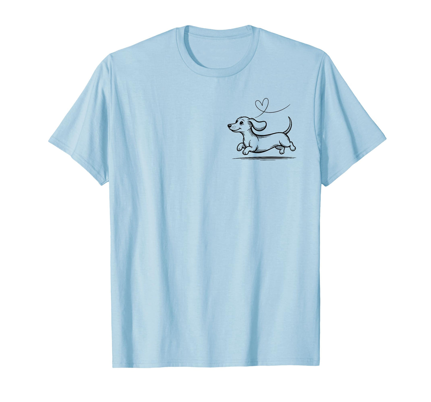 Dachshund Sketch Art Dog Wiener Dog Lover T-Shirt