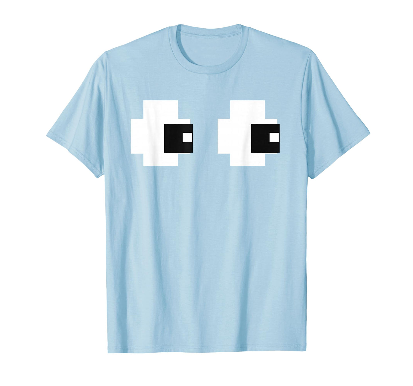 Retro Arcade Game Ghost Eyes Halloween Group Costume T-Shirt