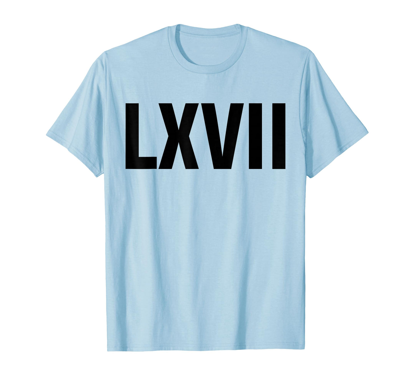 Roman 67 Year Old Funny Teacher 67th Birthday LXVII Meme 6 7 T-Shirt