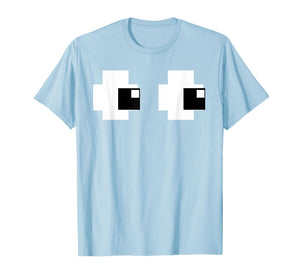 Retro Arcade Game Ghost Eyes Halloween Group Costume T-Shirt