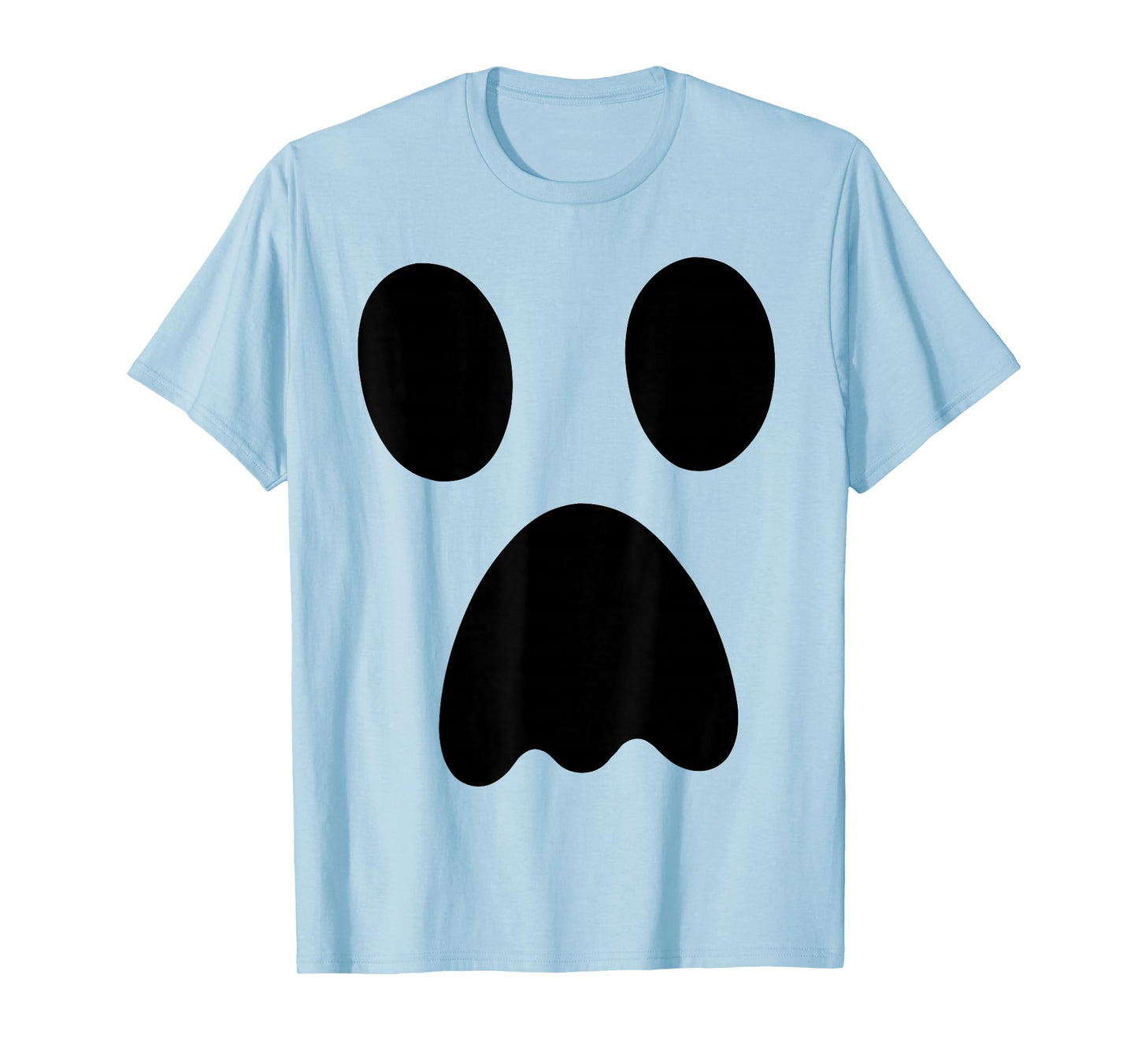 Large Ghost, Funny Spooky Face, Boo! White Halloween Ghost T-Shirt