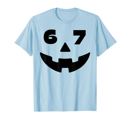 Six Seven Halloween Costume for Students Teachers Funny 6 7 T-Shirt