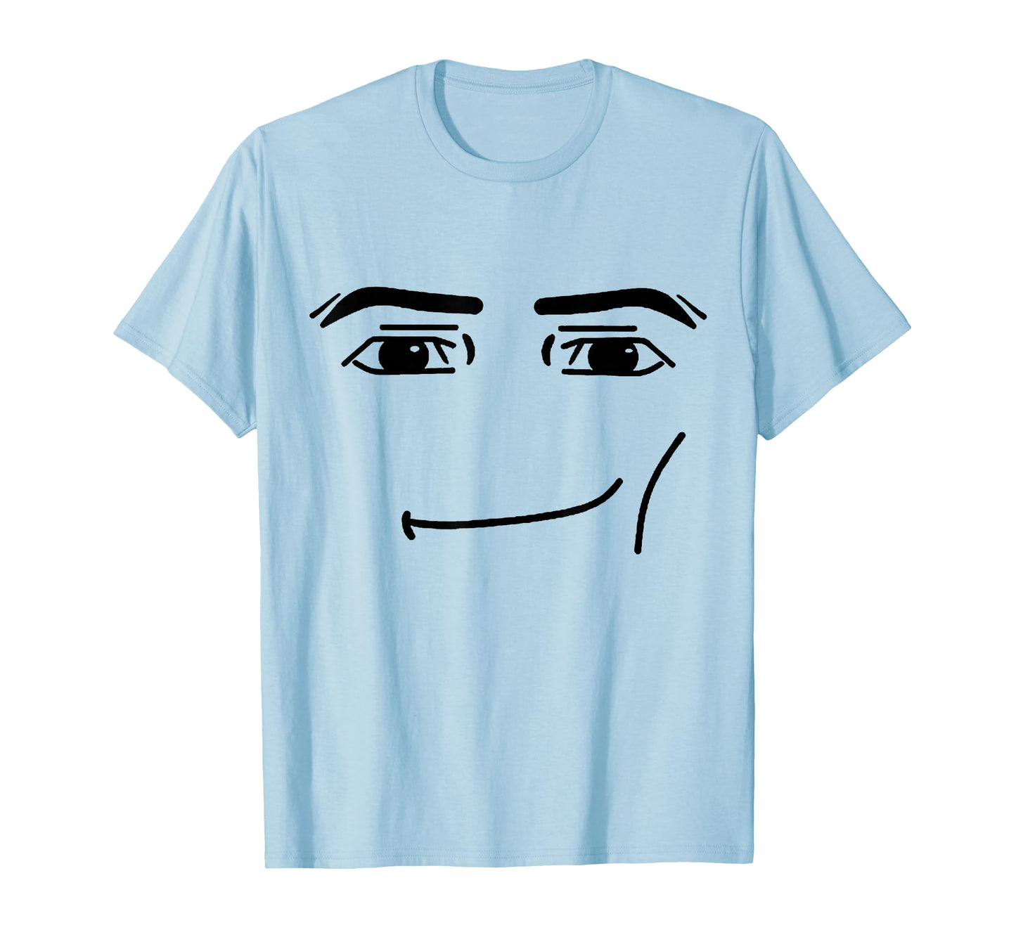 Smirk Face Meme Raised Eyebrow Minimal Line Art T-Shirt