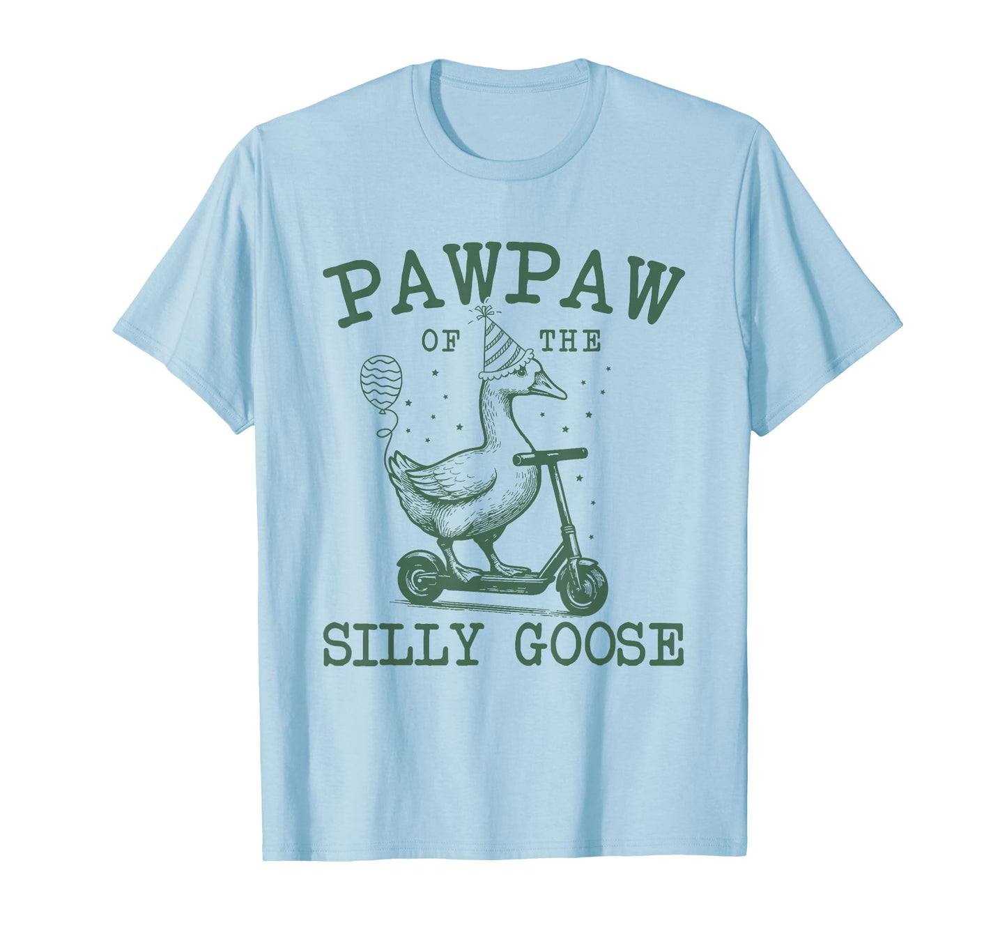 Pawpaw of The Silly Goose First Birthday Family Matching T-Shirt