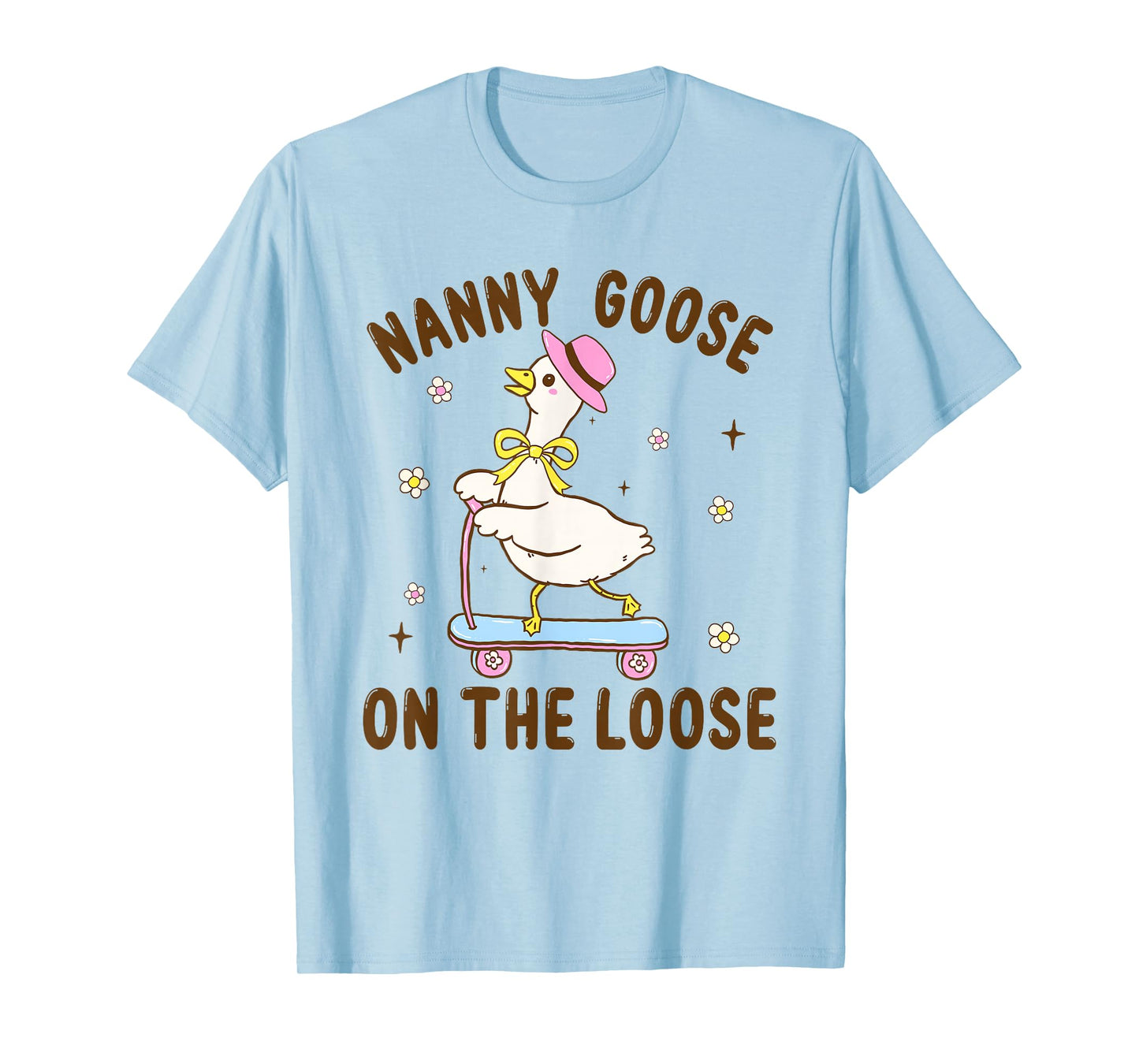 Nanny Goose On The Loose Funny Birthday Matching Family T-Shirt
