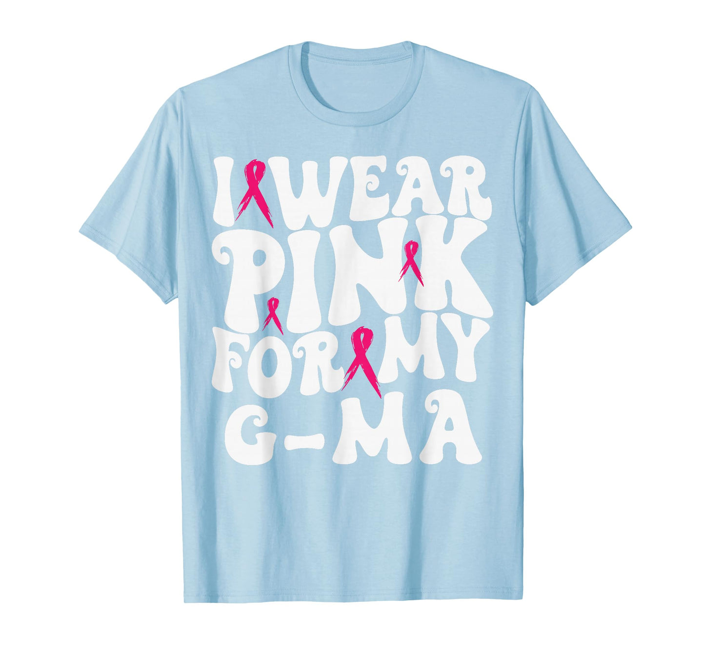 I Wear Pink for My G-ma Breast Cancer Awareness Kids T-Shirt
