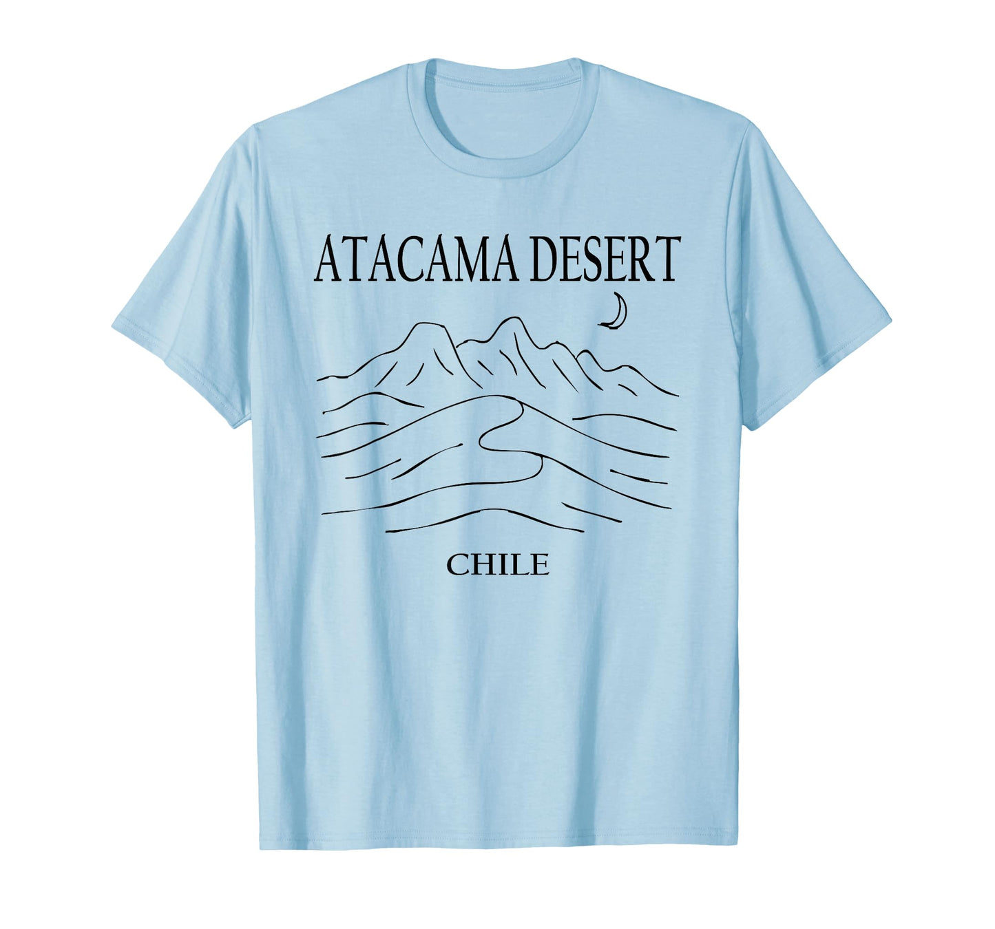 Atacama Desert Chile Minimalist City Skyline Travel Souvenir T-Shirt