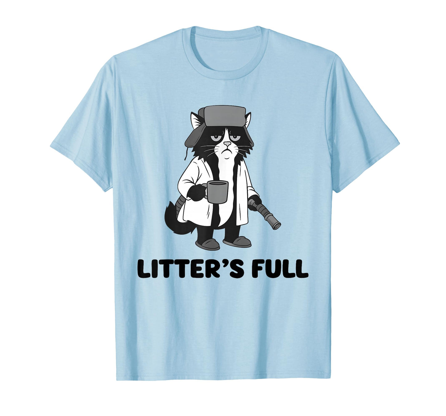 Litter’s Full Funny Cat Christmas Humor Quote T-Shirt