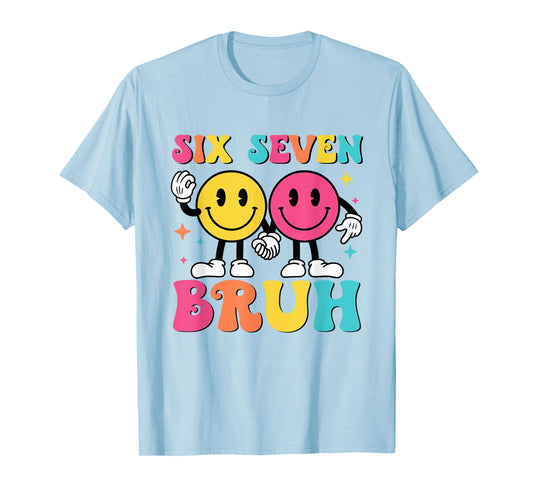 67 Meme Gen Alpha Slang 6 7 Six Seven Bruh Funny Boys Kids T-Shirt