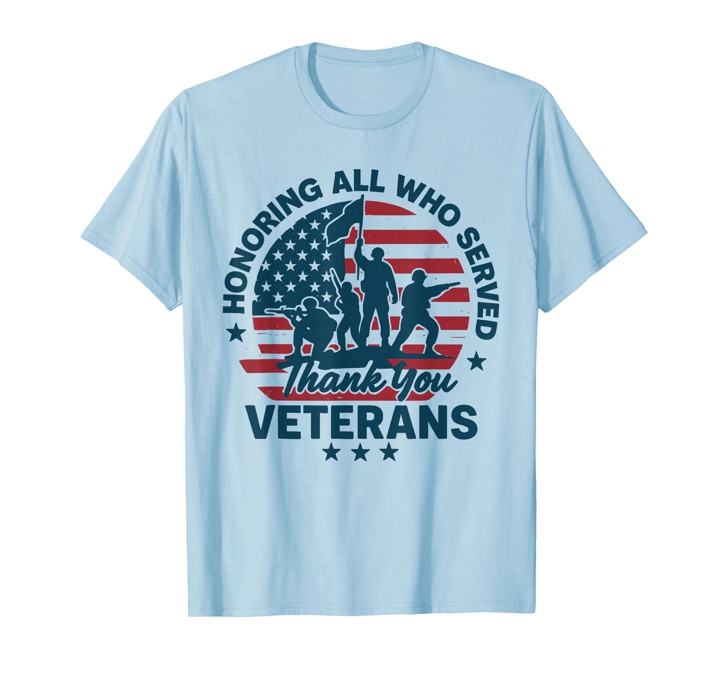 Honoring All Who Served Thank You Veterans Day T-Shirt