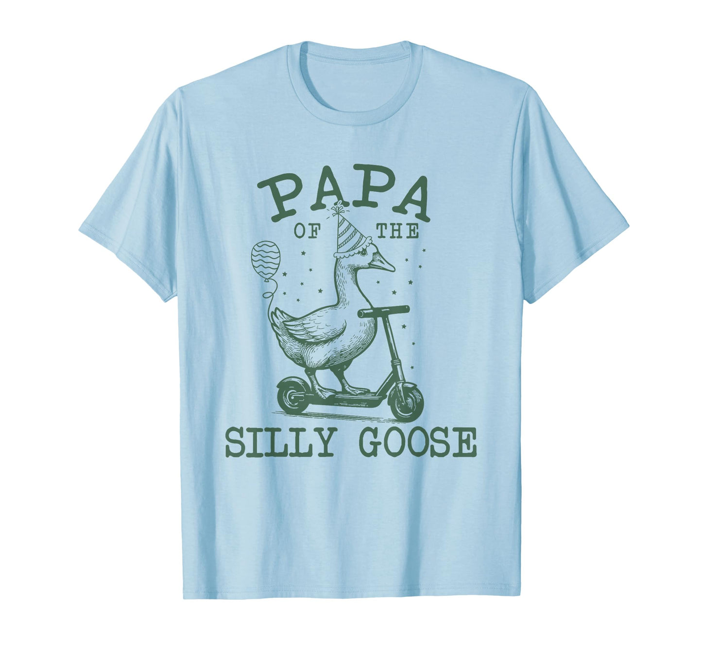 Papa of The Silly Goose First Birthday Family Matching T-Shirt
