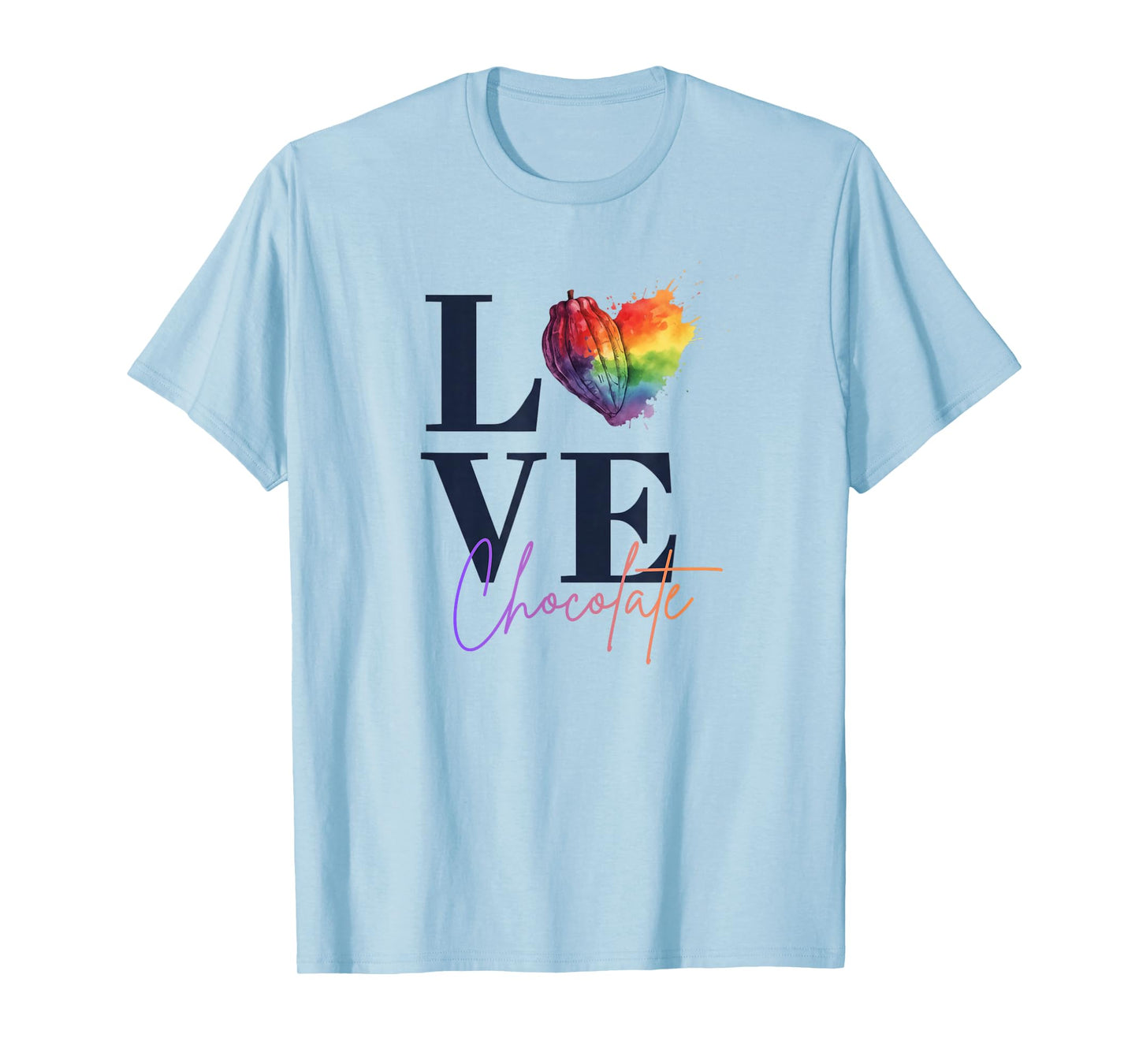 Love Chocolate Cocoa Pod Heart Foodies T-Shirt