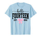 Hello Fourteen Est 2012 Coquette Bow 14th Birthday Girl T-Shirt
