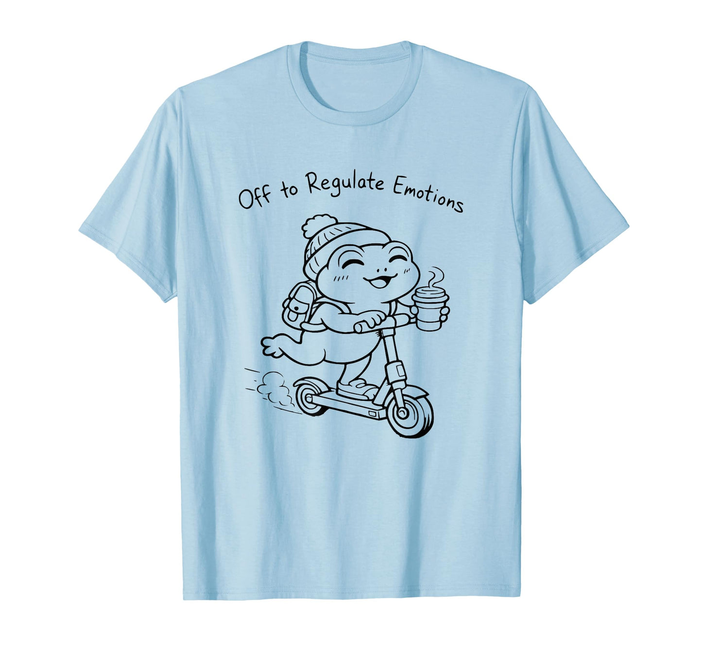 Funny Frog Mental Health Counselor Off to Regulate Emotions T-Shirt