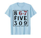 Vintage 80's Music 86-75309 Jenny 8675309 Six Seven 67 Meme T-Shirt