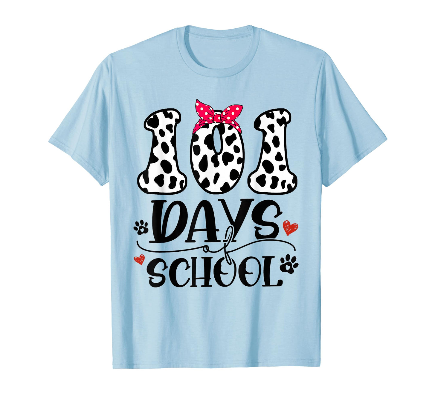 Cute Dog Happy 101 Days School Teacher Student 100 Days T-Shirt