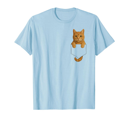 Funny Orange Tabby Cat Feline Lover for Women Men Adults T-Shirt