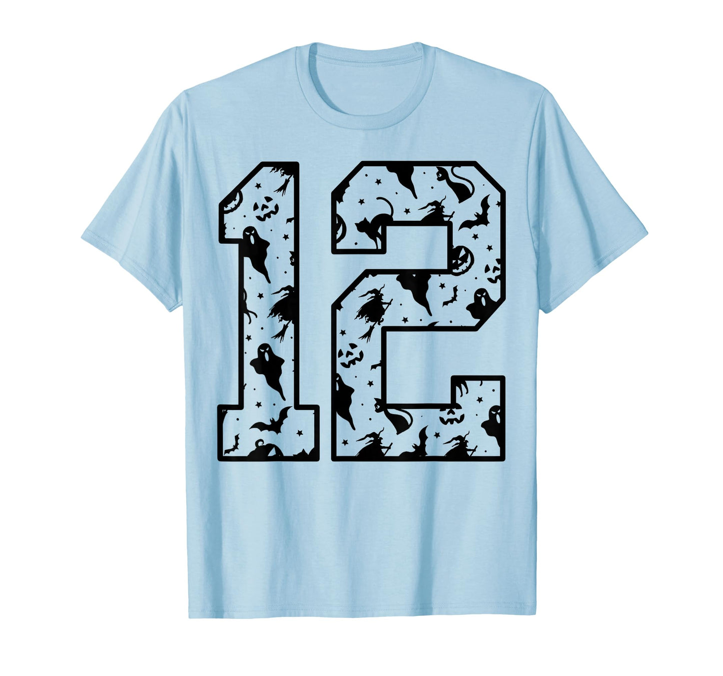 Orange and Black #12 Cute Halloween Pattern Number 12 T-Shirt