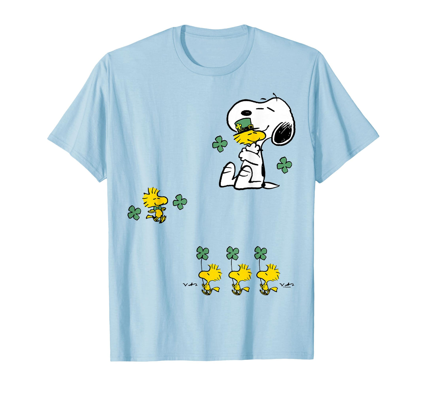 Snoopy & Woodstock - St Patrick's Day Shamrock T-Shirt