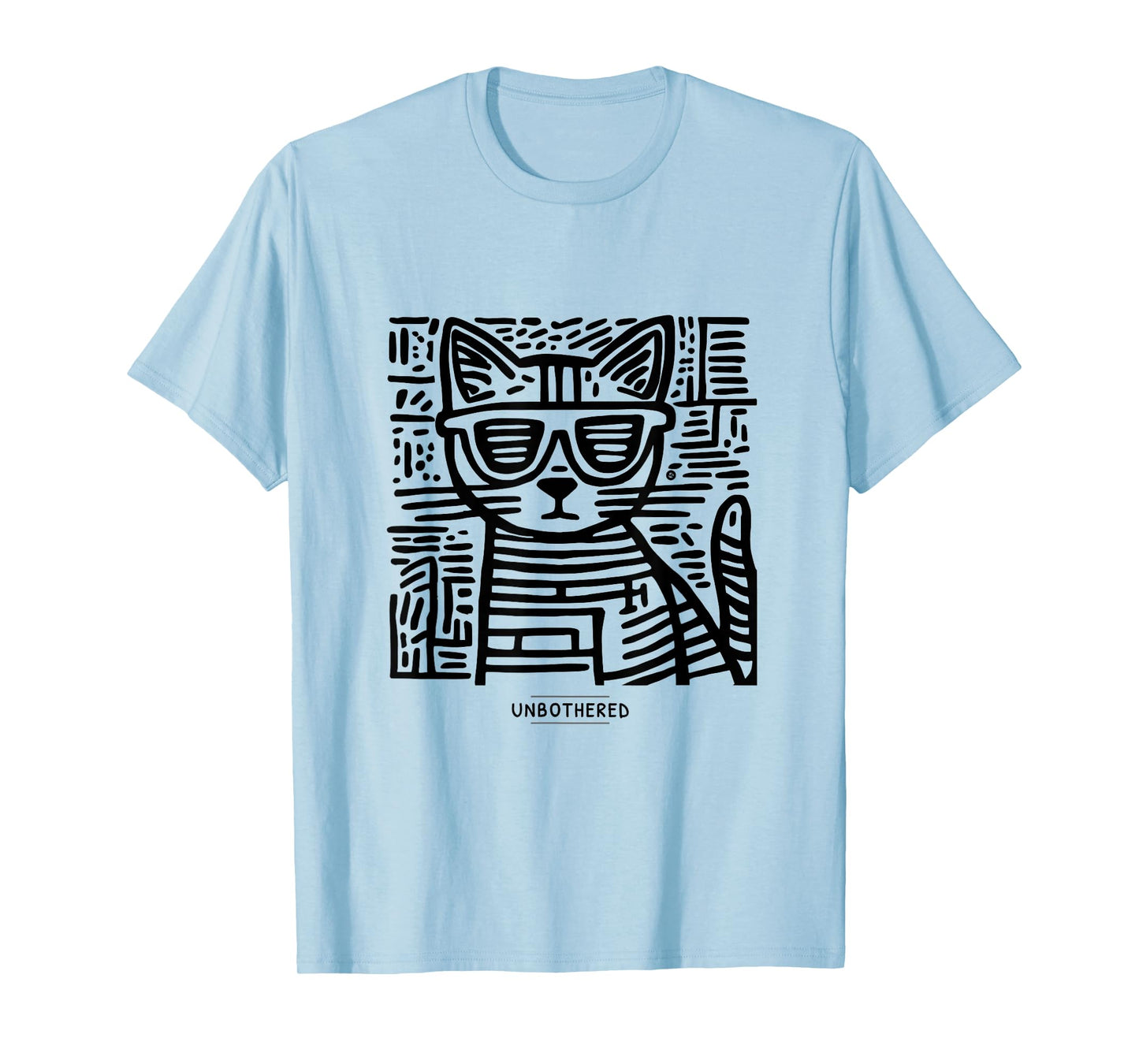 Unbothered Cat Meme Dry Humor Introvert T-Shirt
