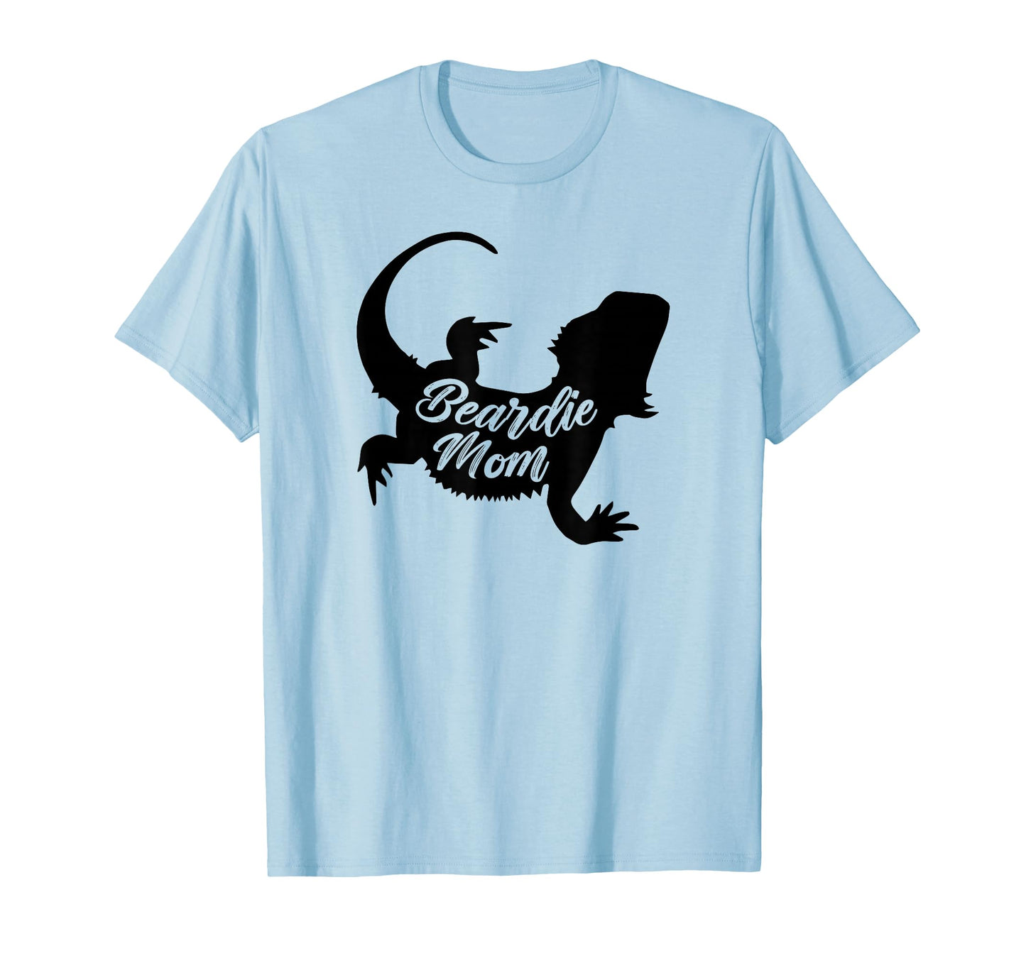 Womens Girls Tiny Dinosaur Beardie Mom Bearded Dragon Lover T-Shirt
