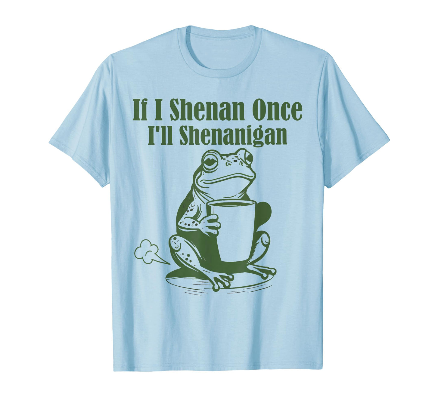 If I Shenan Once I'll Shenanigan St. Patricks Day Frog Retro T-Shirt