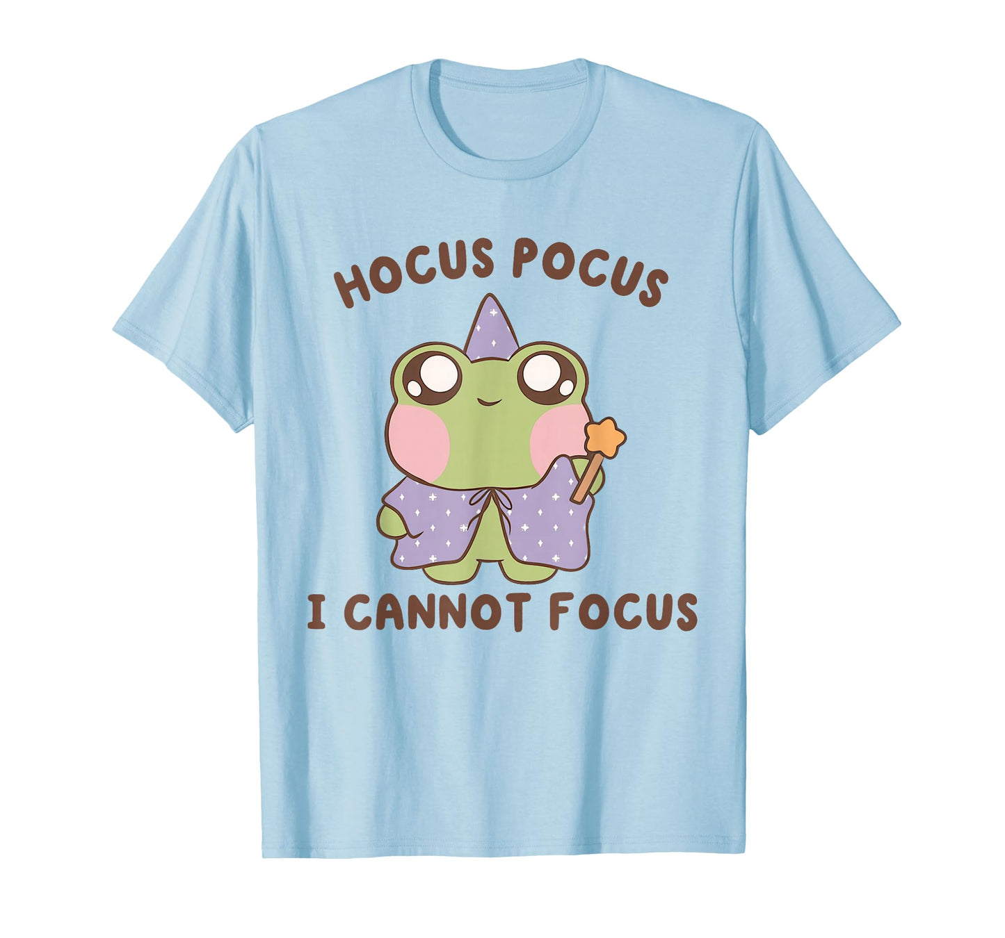 Hocus Pocus I Cannot Focus Funny ADHD Positive Frog T-Shirt