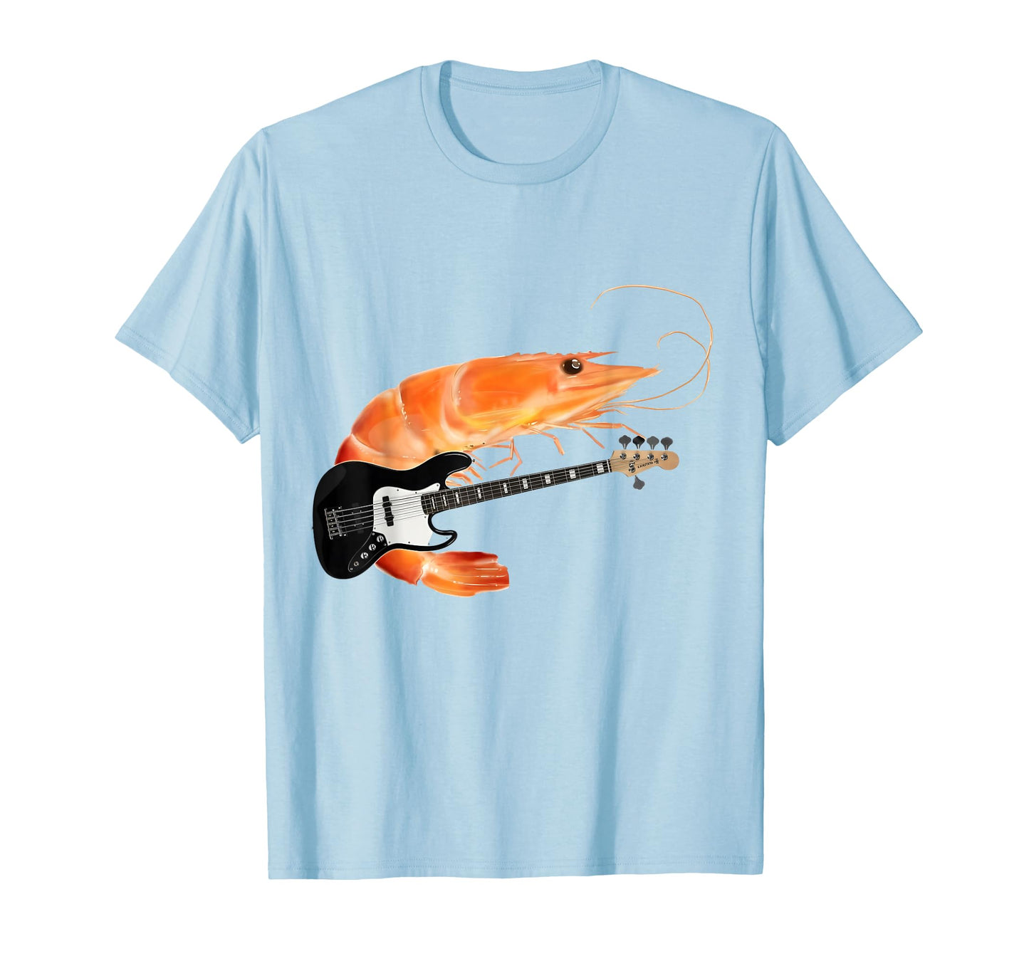 Funny Shrimp Playing Guitar Meme Music Lover Gift Men Women T-Shirt