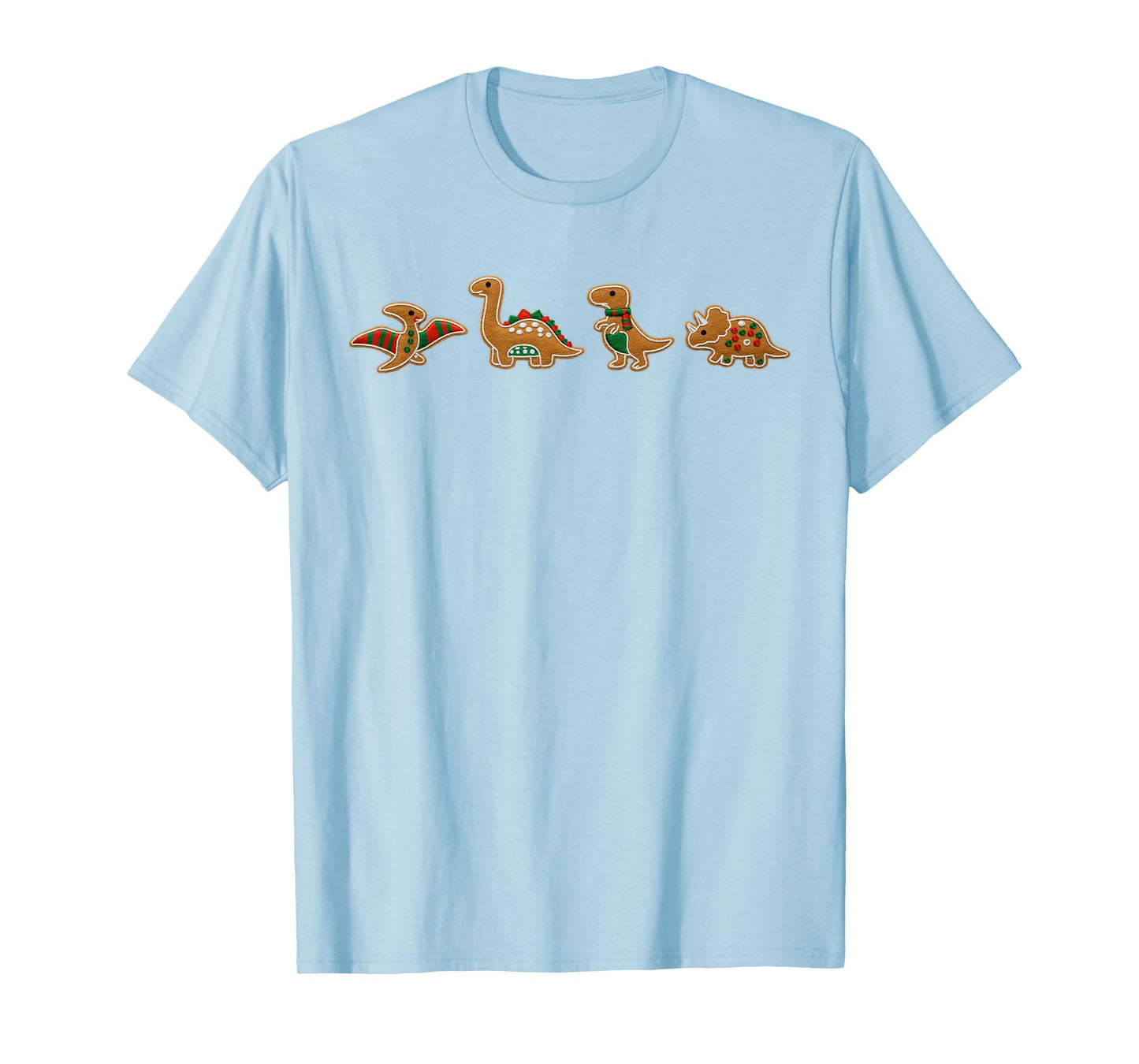 Gingerbread Costume Dinosaur Christmas Cookie Baking Baker T-Shirt