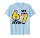 Funny 6 7 Six Seven Pencil Teacher Middle High School Humor T-Shirt
