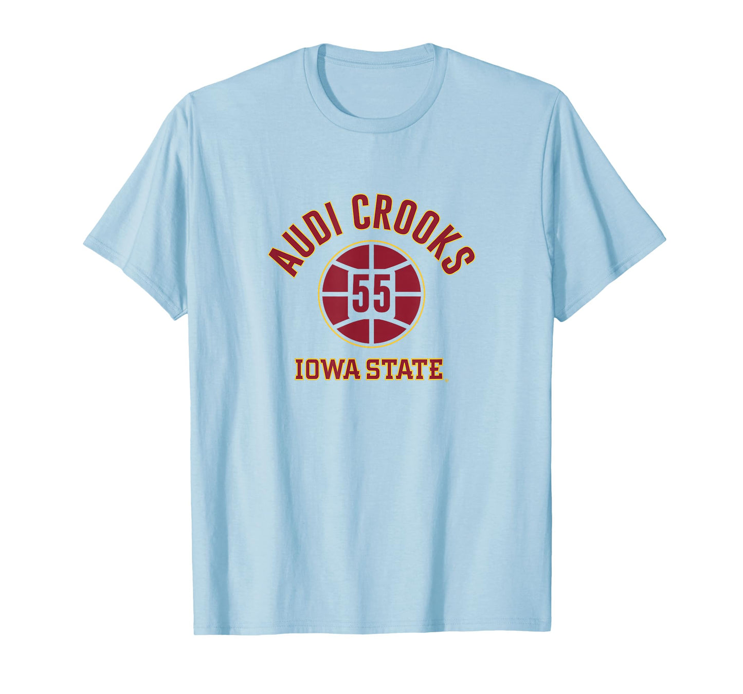 Audi Crooks - Name Number Ball - Iowa State Basketball T-Shirt