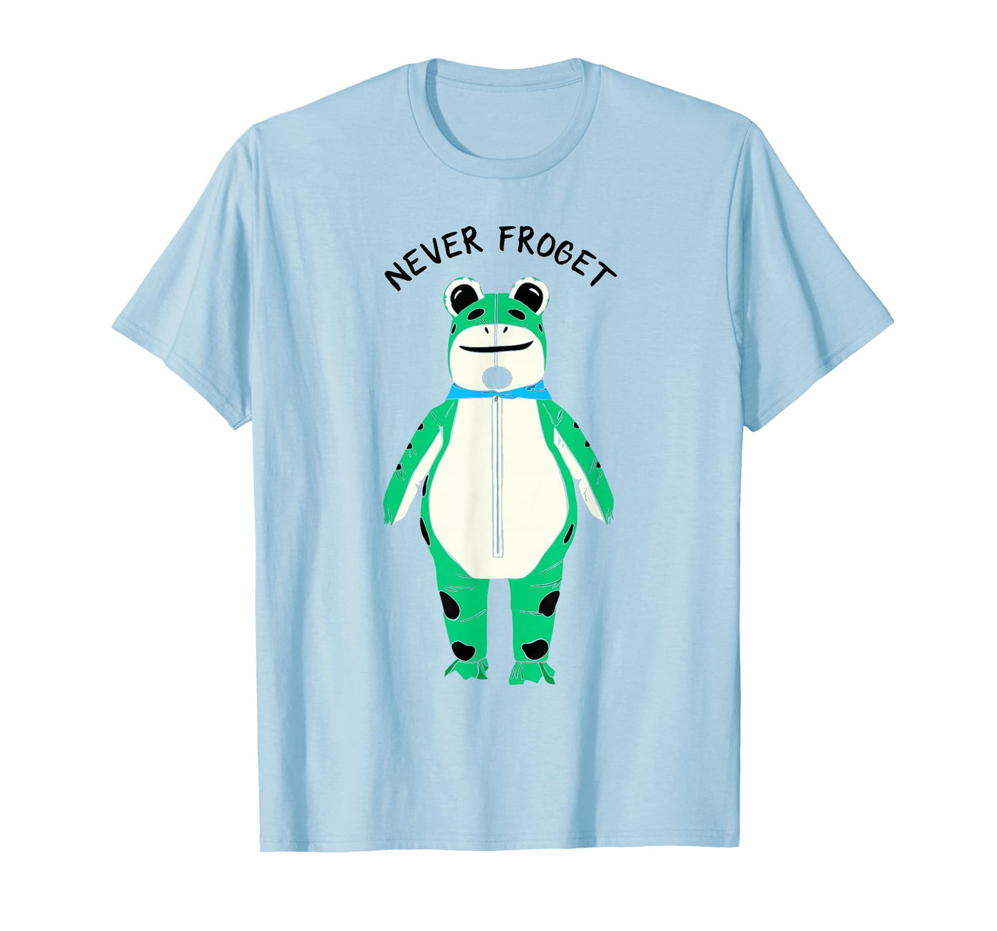 Never Froget Inflatable Frog Costume Graphic T-Shirt