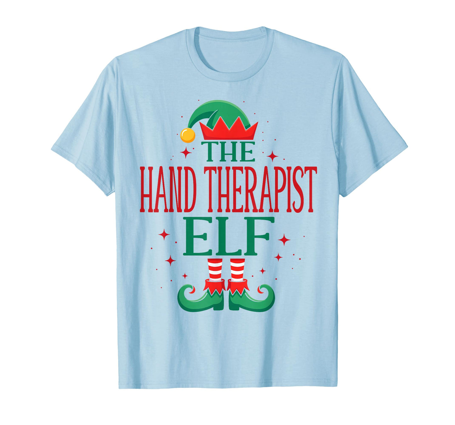 Funny Hand Therapist Elf Christmas Holiday for Medical Staff T-Shirt
