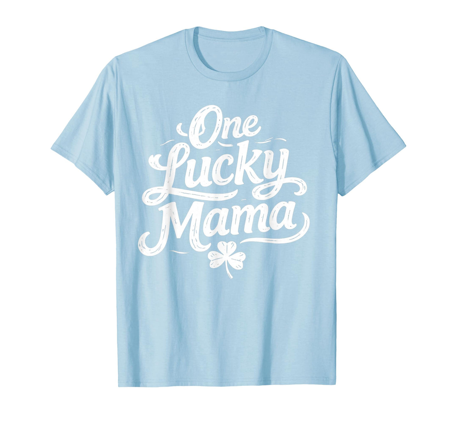 Retro St Patricks Day One Lucky Mama Shamrock T-Shirt