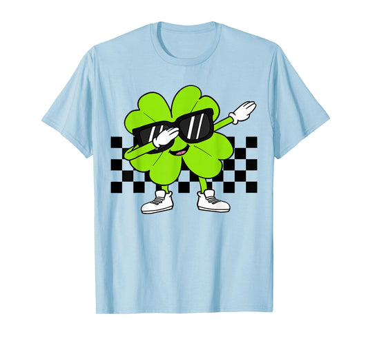 Boys St Patricks Day Toddler Lucky Dabbing Shamrock Clover T-Shirt