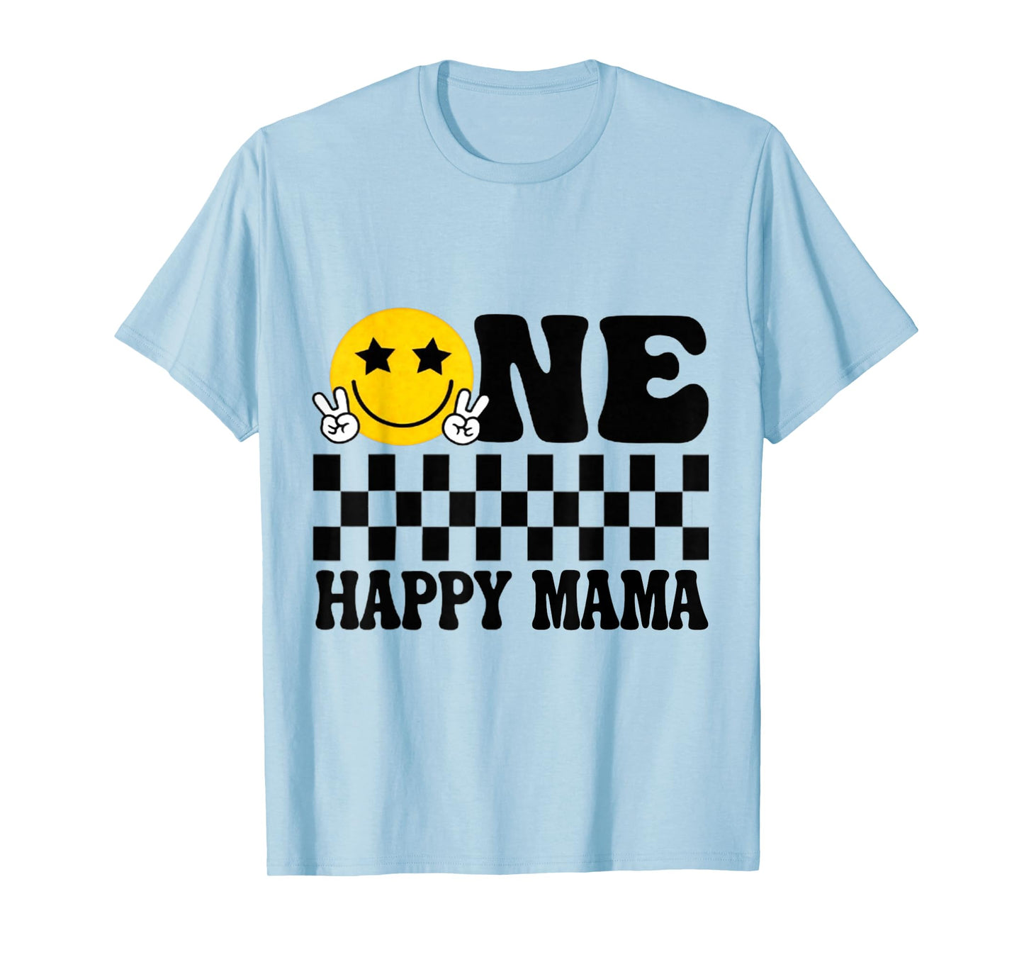 Mama One Happy Dude Birthday Theme Family Matching T-Shirt