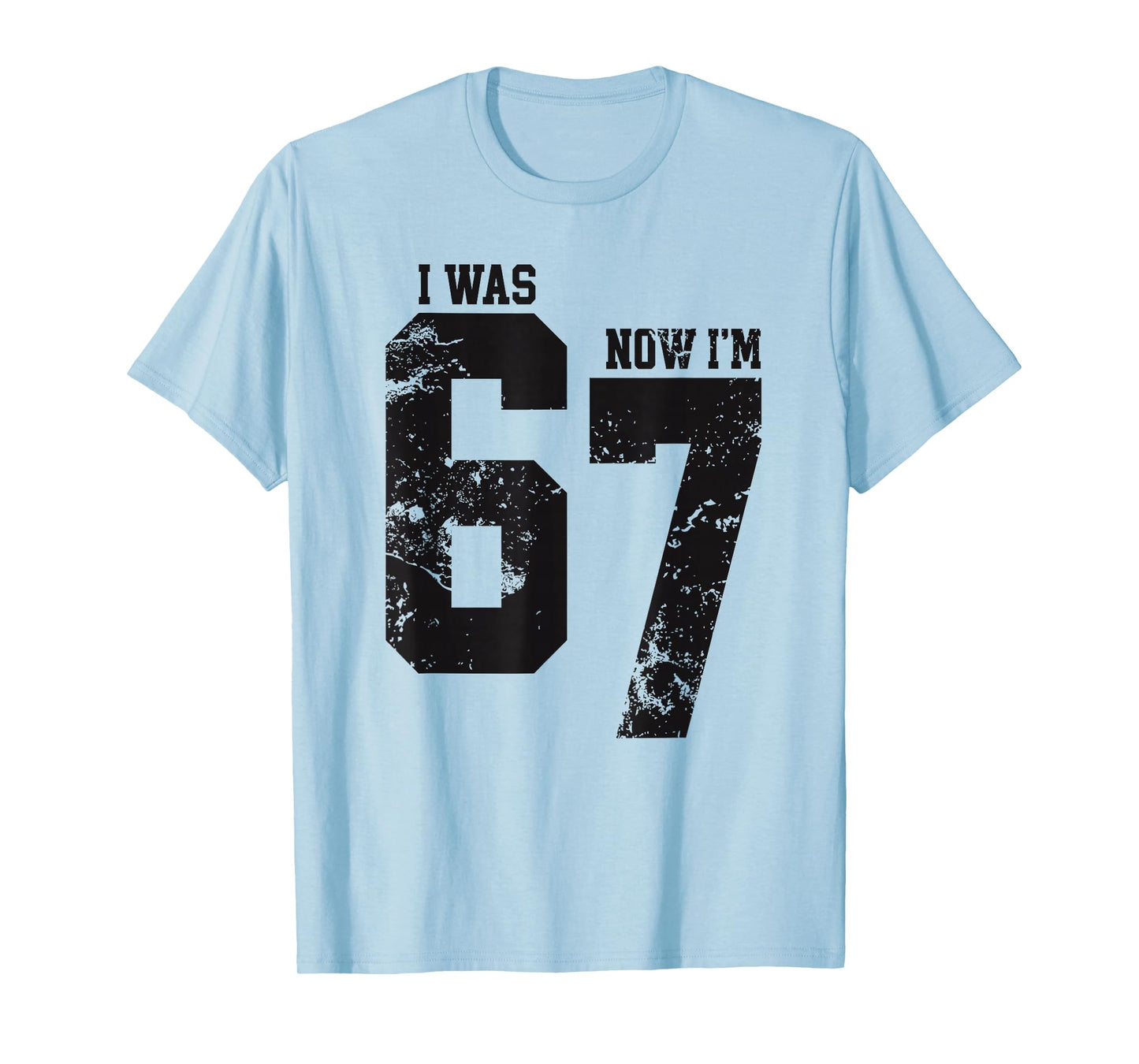 I was 6 Now I’m 7 Six Seven Funny 7th Birthday Girls Kids T-Shirt