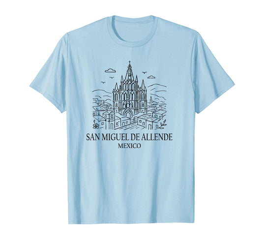 San Miguel de Allende Mexico City Skyline Travel Souvenir T-Shirt