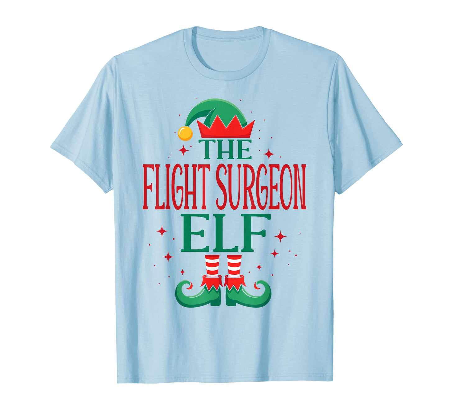 Funny Flight Surgeon Elf Christmas Holiday for Medical Staff T-Shirt